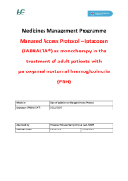 HSE Managed Access Protocol – Iptacopan (FABHALTA®) as monotherapy in the treatment of adult patients with paroxysmal nocturnal haemoglobinuria (PNH) front page preview
              