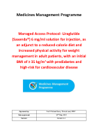 HSE Managed Access Protocol for Liraglutide (Saxenda®) front page preview
              