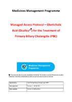 HSE Managed Access Protocol Obeticholic acid front page preview
              