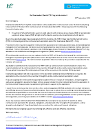 Correspondence to prescribers regarding rivaroxaban (Xarelto®) 2.5mg reimbursement front page preview
              