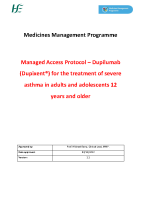 HSE Managed Access Protocol Dupilumab (Dupixent) - Severe Asthma front page preview
              