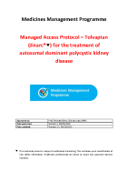HSE Managed Access Protocol Tolvaptan (Jinarc) front page preview
              