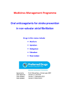 Oral anticoagulants for stroke prevention in non-valvular atrial fibrillation front page preview
              