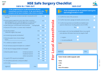 LA Safe Surgery Checklist front page preview
              