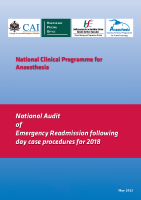 National Audit of Emergency Readmission following day case procedures for 2018 front page preview
              