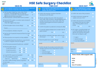 Safe Surgery Checklist front page preview
              