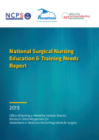 Surgical Nurse Education Training Needs Analysis Report 2019 front page preview
              