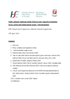 National Adult Critical Care Planning Memo 24th Apr 2019 front page preview
              