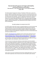 National Clinical programme for disability governance front page preview
              