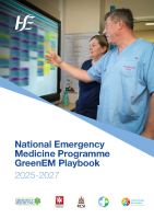 National Emergency Medicine Programme GreenEM Playbook front page preview
              