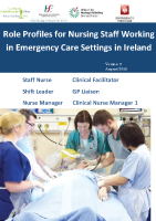 Role Profiles for Nursing Staff Working in Emergency Care Settings in Ireland front page preview
              