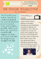 PSYcHE newsletter front page preview
              