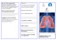 NCP Respiratory Spirometry patient leaflet front page preview
              