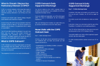 COPD Outreach Patient Information leaflet front page preview
              