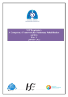 NCP Respiratory A competency framework for Pulmonary Rehabilitation Professionals Part 1 NCPR 2022 front page preview
              