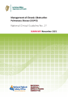 Management of COPD NCEC guideline no 27.summary document front page preview
              