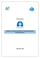 Guidance on the Operation of Integrated Respiratory Physiotherapy Posts front page preview
              