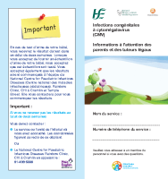 CMV Parent Info Leaflet French front page preview
              