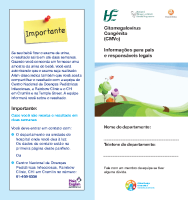 CMV Parent Info Leaflet Portuguese front page preview
              