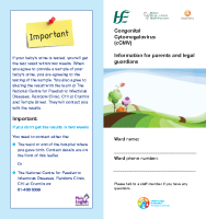 CMV Parent Information Leaflet front page preview
              