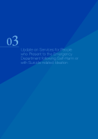 Chap 3 Update on Services for People who present to the Emergency Department following Self-Harm or Suicide related Ideation front page preview
              