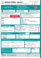 Adult Sepsis Form 2021 front page preview
              