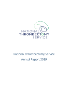 National Thrombectomy Service Annual Report 2019  front page preview
              