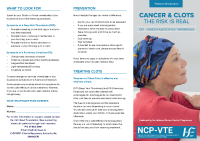 Patient educational material: Cancer Associated Thrombosis front page preview
              