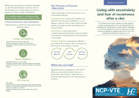 Patient educational material: Living with uncertainty and fear of recurrence front page preview
              