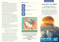 Patient educational material: Look After your Mind - Patient Information and Psychological aspects of recovery after a blood clot front page preview
              