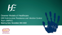 Dr Eimear Brannigan Greener Models of Healthcare front page preview
              