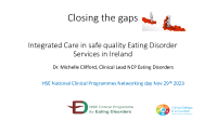 Dr Michelle Clifford - Integrated Care in safe quality Eating Disorder Services front page preview
              