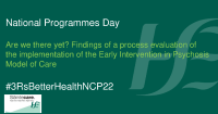 Evaluation of Early Intervention in Psychosis Model of Care front page preview
              