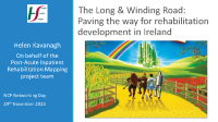 Helen Kavanagh - Paving the way for Rehabilitation development in Ireland front page preview
              