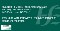 Integrated Care Pathway for the Management of Headache, Migraine front page preview
              
