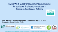 Living Well - A self-management programme for chronic conditions front page preview
              
