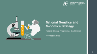 National Genetics and Genomics Strategy front page preview
              