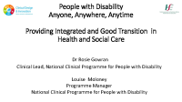 Dr Rosie Gowran - Providing Integrated and Good Transition in Health and Social Care front page preview
              