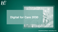 Prof Richard Greene - Digital for Care 2030 front page preview
              