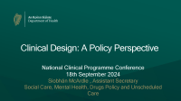 Siobhan McArdle - Clinical Design A Policy Perspective front page preview
              
