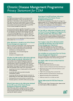 Chronic Disease Privacy Statement front page preview
              