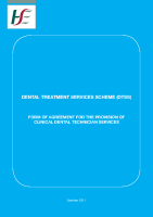 Clinical Dental Technician Services Agreement 2011 front page preview
              