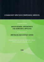 Community Spectacle Dispensing Services Agreement front page preview
              