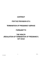 Termination of Pregnancy Service Contract Nov 2019 front page preview
              