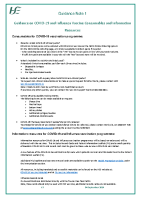 Guidance Note 1 Guidance on COVID-19 and Influenza Vaccine Consumables and Information Resources front page preview
              