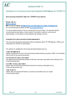 Guidance Note 10 Guidance on Immunocompromised Assessment Pathway for COVID-19 front page preview
              