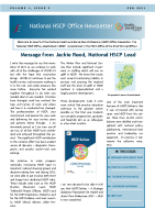 National HSCP Office Newsletter: Issue 9 - February 2021 front page preview
              