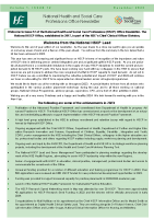 National HSCP Office Newsletter: Issue 12 - Dec 2023 front page preview
              