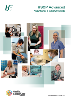 HSCP Advanced Practice Framework (HSE, 2023) front page preview
              