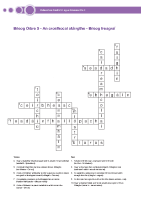 Bileog Oibre 5 - An crosfhocal atáirgthe - Bileog freagraí - Reproduction crossword answers front page preview
              